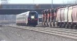 Triple train meet